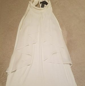 Off white high neck blouse